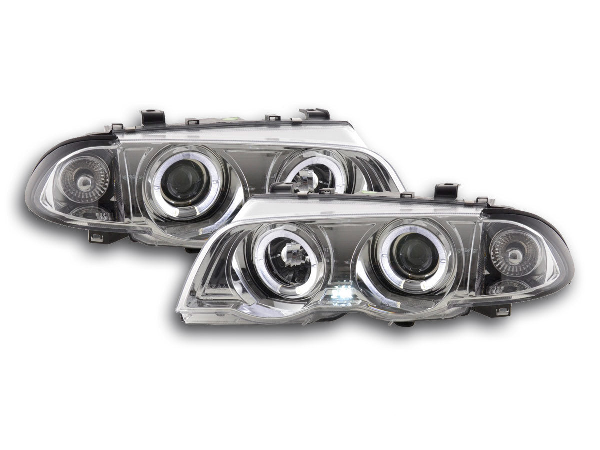 Scheinwerfer Set BMW 3er Limo Typ E46 98-01 chrom Scheinwerfer Set BMW 3er Limo Typ E46 98-01 chrom